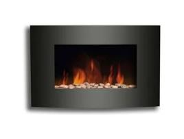 Lareira elétrica de parede Melchioni Wallflame Black