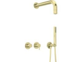 Concealed Shower Set With Hand Shower With Horizontal Mixer Deante