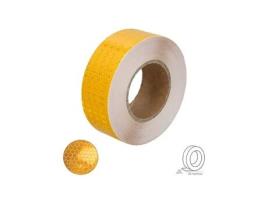  - Fita Adesiva Refletora Amarela 50 Mm. X 33 Metros. Uso Doméstico. Wolfpack Linea Profesional
