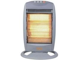 Vinco Potenza Radiador de Piso Halógeno 1200 W Elevador Retrátil Função Anti-Escalada 3 Velas