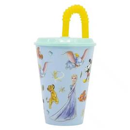 Vaso Infantil Disney 100 Aniversario Con Pajita Y Tapa 430ml 73630 Stor Storvolumen