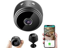 Mini câmera espiã HD 1080P visão noturna detector de movimento wi-fi lâmpada de perfume preta