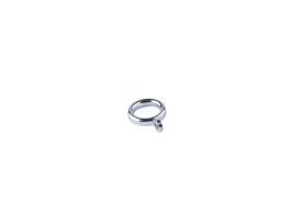 Conjunto De Cortinado Stoker Argola Redonda Cromada Alta Calidad Branco - 100pcs (1x1x1cm)