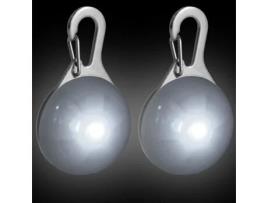 Pendente de Luz Piscante para Cães Campteck 2X Branco 3 Modos de Iluminação IGADGITZ