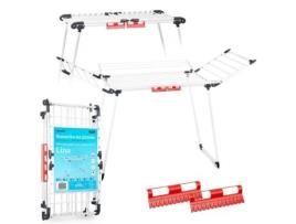 Estante de Secagem Dobrável Lina - 22 Metros, Branco e Prático