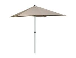 Parasol Redondo Em Alumínio - Oem Systems - Ø 200 Cm - Bege - Manual - Poste Reto