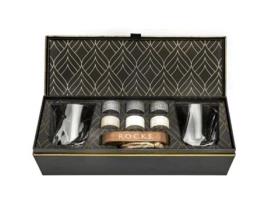 Conjunto para Whiskey The Connoisseur'S Set Twist Glass Edition R.O.C.K.S. WHISKEY CHILLING STONES