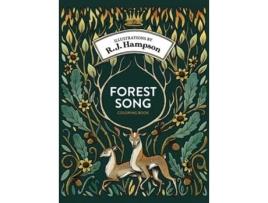 Livro Forest Song Coloring Book de R J Hampson (Inglês - Capa Dura)