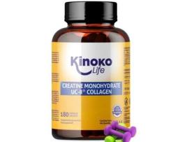 Creatina Monohidratada 3000 Mg Con Uc Ii Colágeno 180 Cápsulas Kinoko Life