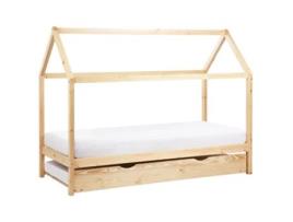 Cama Nido Beliani Crillon De Madera De Pino Madera Clara 210x99x162