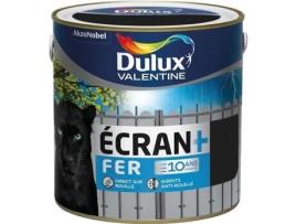 Pintura Dulux Valentine Ferro Mate Tela 2 L Preto Resistente Às Intempéries