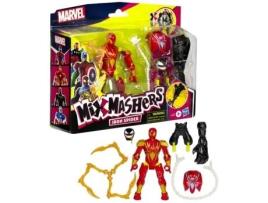 Mixmashers Iron Spider Deluxe - Figura personalizável de 12 cm para misturar e combinar com acessórios, Marvel, a partir dos 4 anos