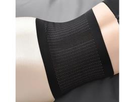 Cinta Abdominal Modeladora Fina Macia Flexível Ajustável Body Feminino Preto Tamanho Xl