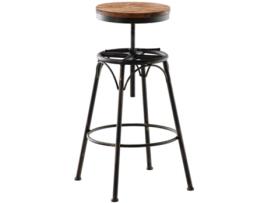 Banco De Bar Em Viga Bronze Clp
