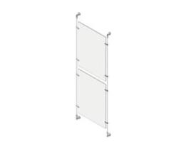 Sc215070v Suporte de apresentação 50 x 70 cm Aço inoxidável, transparente Tecnostyl