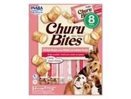 CHURU Dog Bites Receta de Pollo Con Salmón 8X8X12 Gr
