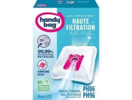 Sacos Para Aspirador Handy Bag® Ph86/ph96® Philips, Electrolux, Aeg, Tornado 4 Sacos 1 Filtro De Saída De Ar Para Cortar