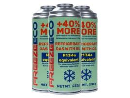 3x 2 Em 1 Kit De Substituição De Fluido Frigorigéneo R134a A/c Com Óleo E Vedante Freezeeco
