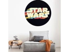 Foto Mural Não Tecido 125 X 125 Cm Star Wars Dot Typeface Colorido Papel De Parede Autoadesivo Logotipo 1 Peça Komar