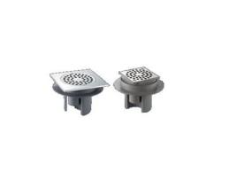 Ralo de Piso 150X150 Saída Horizontal Regulável em Altura D40 DELABIE 683001