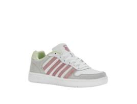 Sapatos De Mulher K-swiss Court Palisades Pele Cinzento (37)