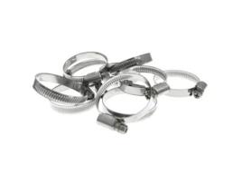 10 Abraçadeiras de Manguera de Aço Inoxidável Tipo Jubilee para Tubos 50-70mm