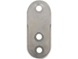 Conjunto De 2 Camarins De Metal H 30 X Ø 15 Mm Cromo Mobois