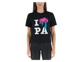 T-shirt De Mulher Palm Angels Love Preto (s)