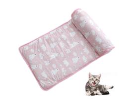 Tapete Refrigerante para Pets para O Verão Rosa com Urso NEVEANCE