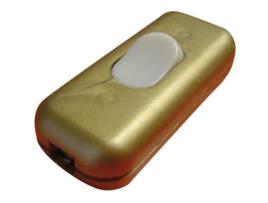 Interruptor Luminescente Unipolar Zenitech Ouro Weekend