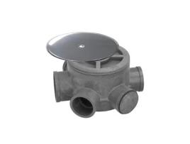 Tubos Para Potes Sifônicos Em Pvc Ø 110 Mm. Saídas Ø 50 E 40 Mm. Altura 90mm. Abrisa