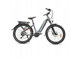 Quadro De Bicicleta Elétrica Jobobike Lyon Roda De 16,5 Polegadas 26 Cinza 36v 14ah 25km/h 90km