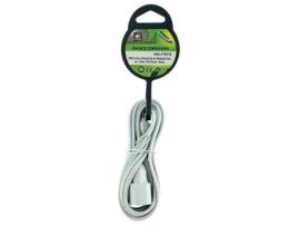 Extensor Elétrico 3m 2x0,75mm Branco Evoe