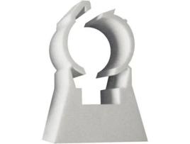 Abraçadeiras Tub-Ring Brancas Simples 20Mm para Caixa de Tubos Multicamadas 100 ING FIXATIONS A315120