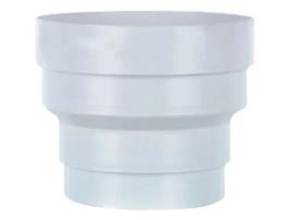 Redução Em Pvc Branco Autogyre D.150 A 125mm Acessórios Para Rede De Ventilação