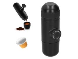 Acessório para café Mini máquina de café portátil, prensa manual preta, adequada para Nespresso Hb025 Zerodis