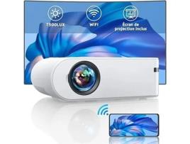 Projetor Wifi, Yaber 7500 Lumens Mini Projetor Suporte Full HD 1080p Projetor Traseiro Com Função Zoom, Projetor Wifi