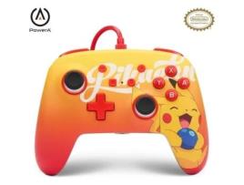 Controle Com Fio Nintendo Switch Power A Oran Berry Pikachu