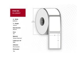 Etiqueta 105x32, Core 40, Captura
