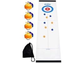 Jogos de mesa de curling divertidos para ambientes internos com tapete e bolsa para 6 anos ou mais Elite Sportz Equipment