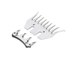 VBESTLIFE Lâmina de tosquia de ovelha Tesoura de ovelha Lâmina curvada 9 dentes Cortador de lã elétrico Tesoura de tosquiar cabras VBESTLIFE