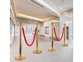 Barreiras De Segurança Em Aço Inoxidável Ridgeyard, Poste De Orientação Em Ouro Para A Escola, Cinema, Hotel 4pcs