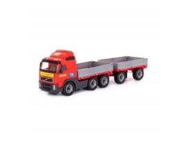 Wader Polesie 9487 Truck With Trailer Ramp In Mesh