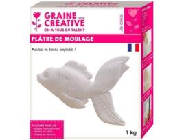 Gesso Para Moldagem Dtm 1kg Fixação Rápida Cor Rosa Hobbies Criativos