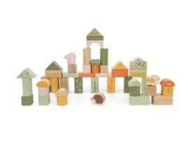 Blocos de madeira 50 peças Viga Green Forest
