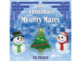 Livro 100 Christmas Mystery Mazes De Tat Puzzles (inglês)