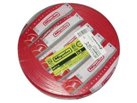 Cabo Rígido Ho7vu Electraline 1x2,5 Mm² Comprimento 100 M Cor Vermelha Condutor Único