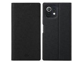 Capa Lite Para Xiaomi Xiaomi Mi 11 Lite 4g/5g Vili Pele Sintética Com Porta-cartões Preto