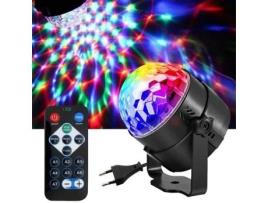 Iluminação de palco Luz noturna Mini projetor Spot de jantar Lâmpada LED Bola de cristal Lâmpada Controle Som Atmosfera festiva Youngkee