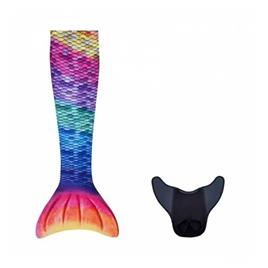 Cola De Sirena Rainbow Talla Xs Kuaki Mermaid Cj2rb 2 Piezas Incluidas